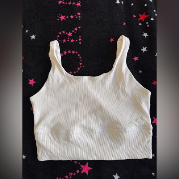 Nike Tops - Nike White Ribbed Tank Top